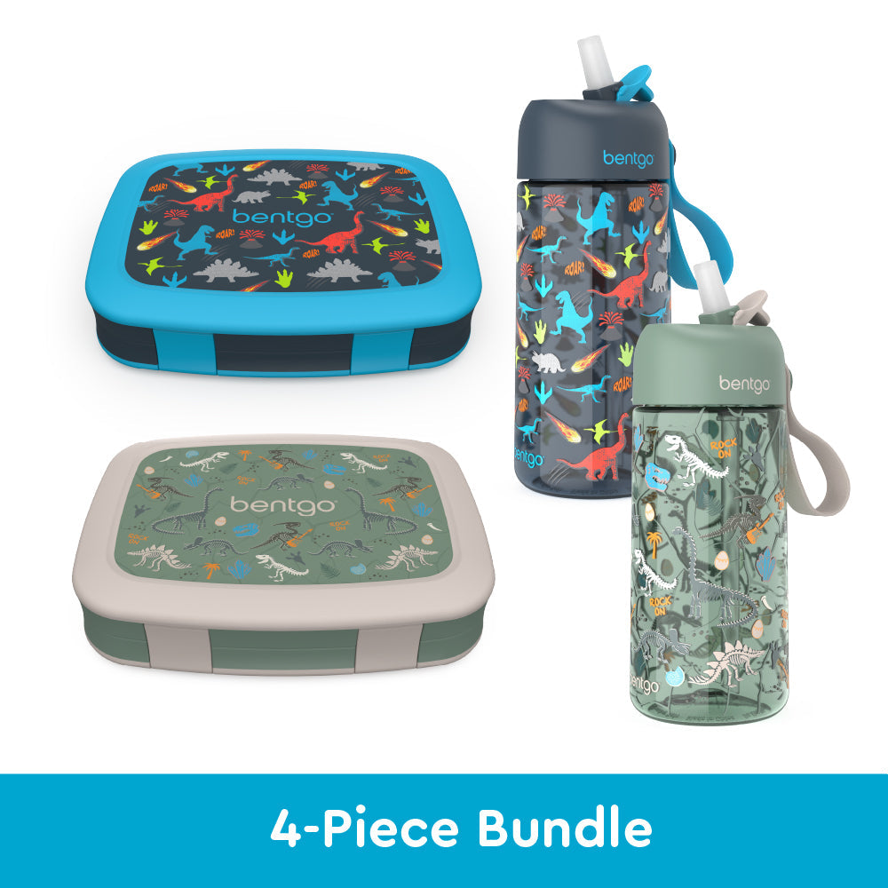 bentgo-kids-prints-lunch-boxes-and-water-bottles-c2 bentgo-lunch-box-bottle-bundle-dinsoaur-fossils-1.jpg